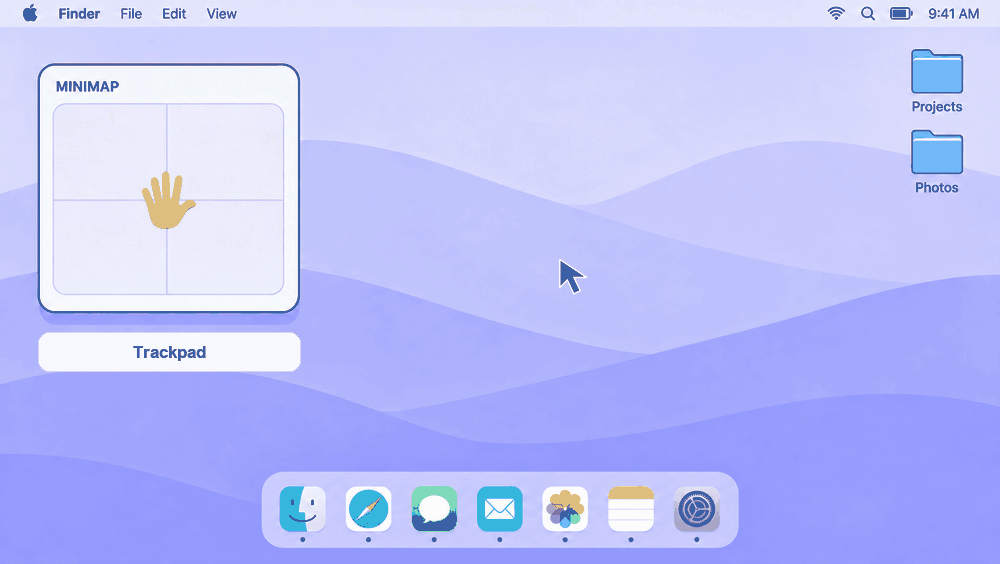 AirTrackpad gesture control demo